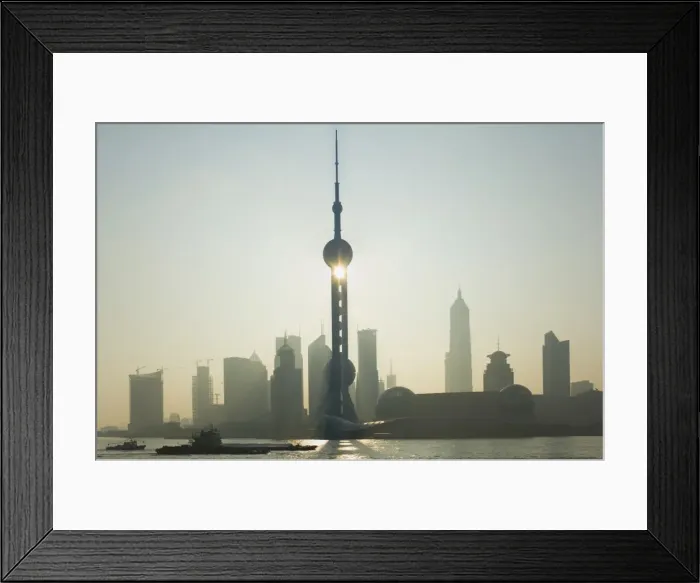 Framed Print : Lujiazui Finance and Trade zone, with Oriental Pearl Tower, and Huangpu River Framed Print : Lujiazui Finance and Trade zone, with Oriental Pearl Tower, and Huangpu River