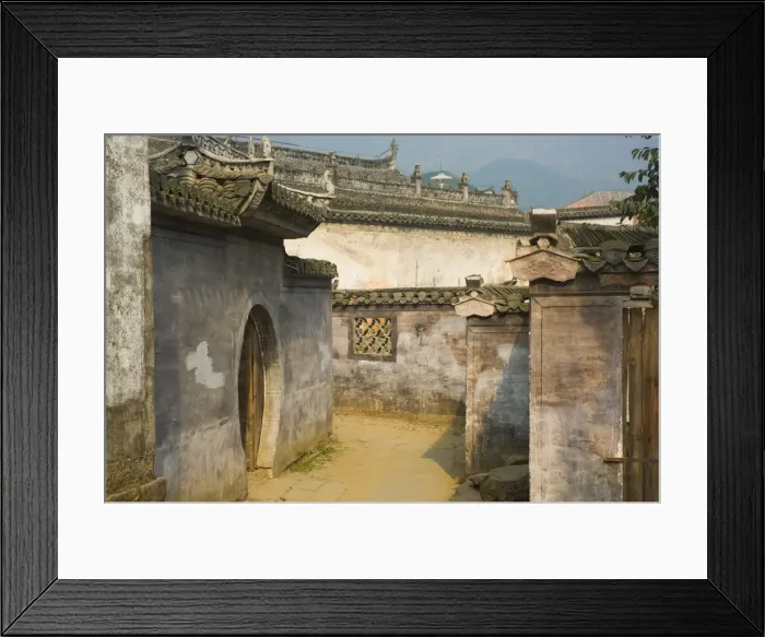 Framed Print : Houses, Cheng Kan Village, Anhui Province, China, Asia