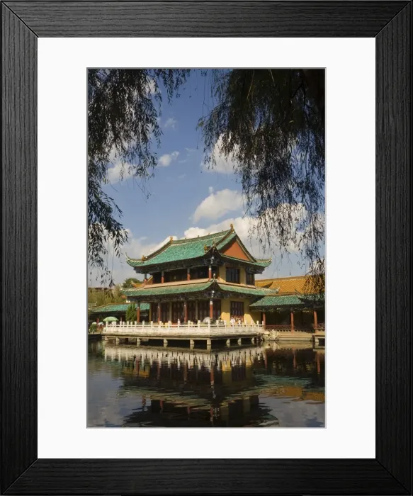Framed Print : Scene at the Green Lake Park, Kunming, Yunnan Province, China, Asia Framed Print : Scene at the Green Lake Park, Kunming, Yunnan Province, China, Asia