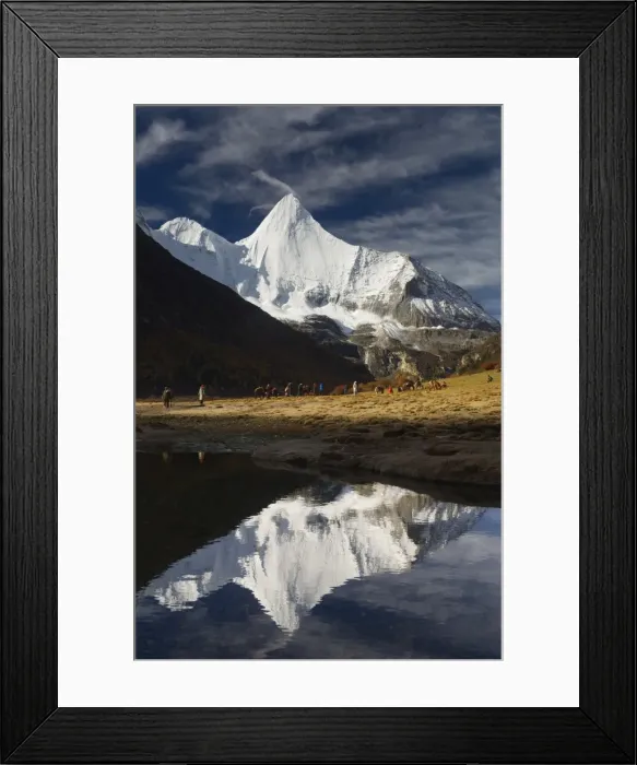 Framed Print : Yangmaiyong, Yading Nature Reserve, Sichuan Province, China, Asia Framed Print : Yangmaiyong, Yading Nature Reserve, Sichuan Province, China, Asia