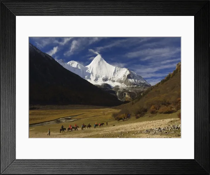 Framed Print : Yangmaiyong, Yading Nature Reserve, Sichuan Province, China, Asia Framed Print : Yangmaiyong, Yading Nature Reserve, Sichuan Province, China, Asia