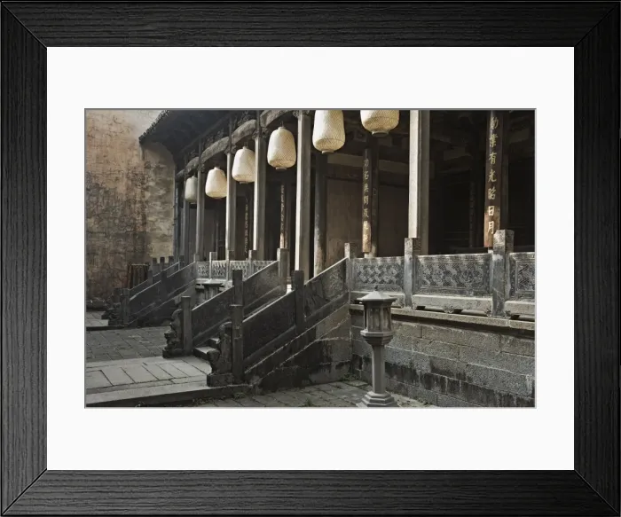 Framed Print : Detail of town hall, Cheng Kan Village, Anhui Province, China, Asia Framed Print : Detail of town hall, Cheng Kan Village, Anhui Province, China, Asia