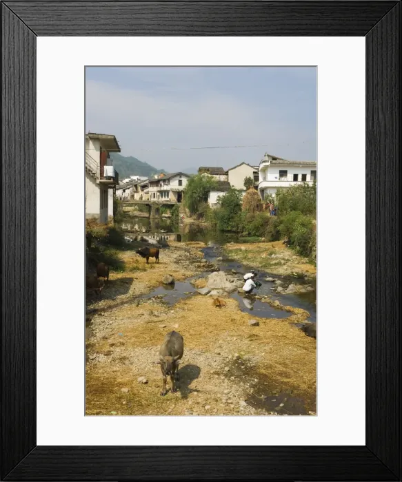 Framed Print : Cheng Kan Village, Anhui Province, China, Asia Framed Print : Cheng Kan Village, Anhui Province, China, Asia
