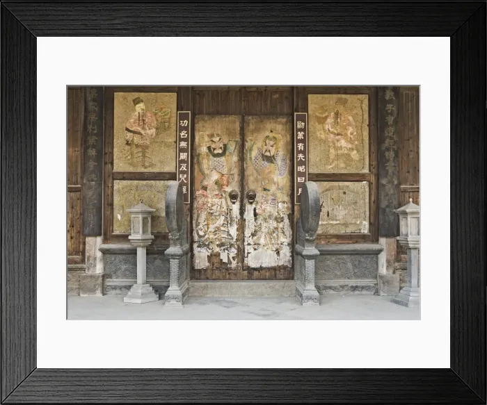 Framed Print : Doorway, Cheng Kan Village, Anhui Province, China, Asia Framed Print : Doorway, Cheng Kan Village, Anhui Province, China, Asia