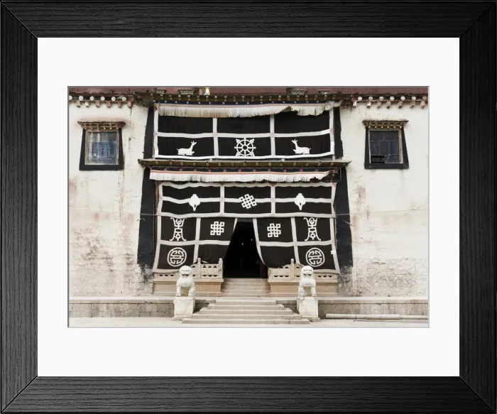 Framed Print : Entrance, Gedan Song Zanling Temple, Shangri-La (Zhongdian), Yunnan Province, China, Asia Framed Print : Entrance, Gedan Song Zanling Temple, Shangri-La (Zhongdian), Yunnan Province, China, Asia