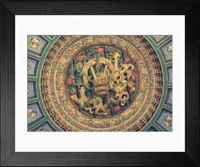 Framed Print : Dragon (detail of a wooden ceiling), Forbidden City (Palace Museum), Beijing, China, Asia Framed Print : Dragon (detail of a wooden ceiling), Forbidden City (Palace Museum), Beijing, China, Asia