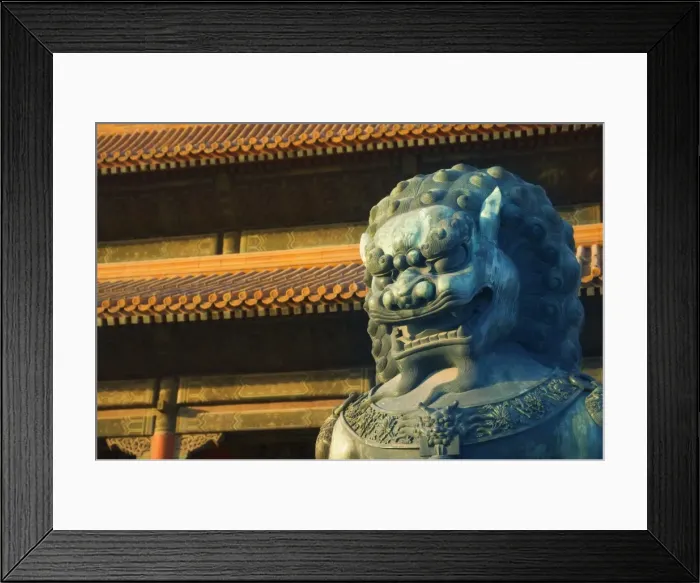 Framed Print : Statue, Forbidden City (Palace Museum), Beijing, China, Asia Framed Print : Statue, Forbidden City (Palace Museum), Beijing, China, Asia