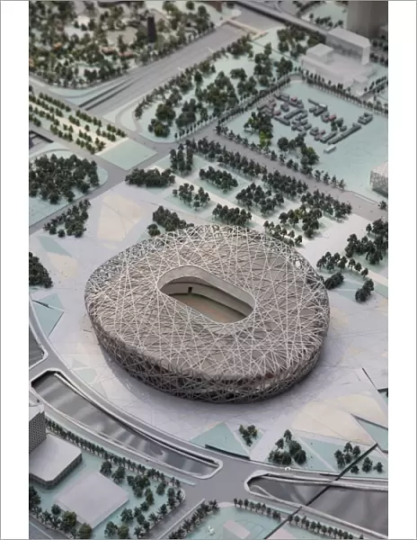 Olympic Stadium, Museum of Beijing City Planning, Beijing, China, Asia