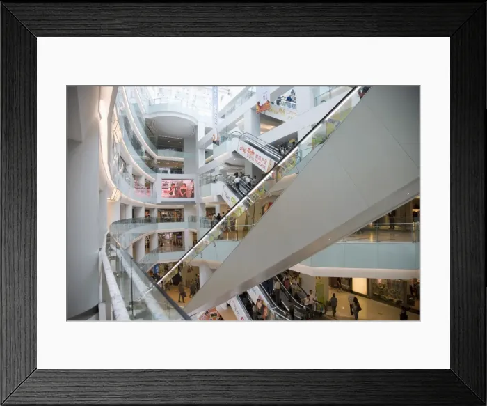 Framed Print : Shopping Mall, Wangfunjing Road, Beijing, China, Asia Framed Print : Shopping Mall, Wangfunjing Road, Beijing, China, Asia