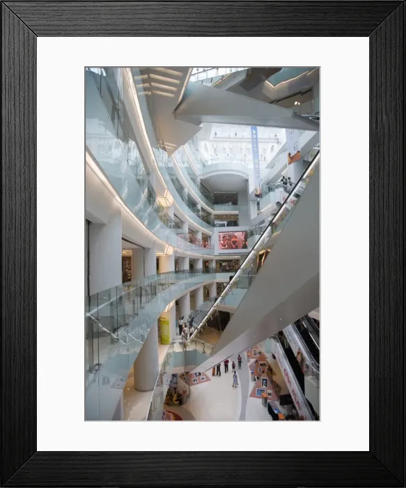Framed Print : Shopping Mall, Wangfunjing Road, Beijing, China, Asia Framed Print : Shopping Mall, Wangfunjing Road, Beijing, China, Asia