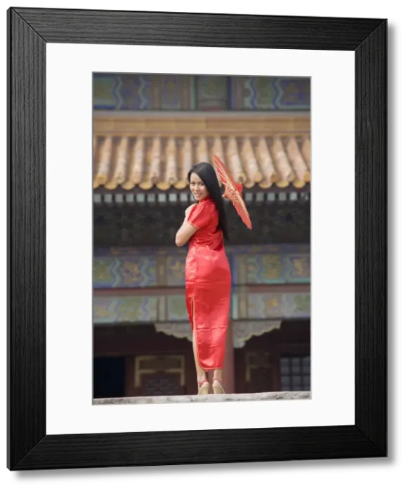 Framed Print : Asian woman (Chinese-Thai), Beijing, China, Asia