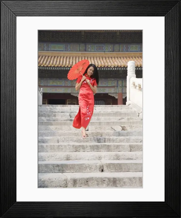 Framed Print : Asian woman (Chinese-Thai), The Forbidden City, Beijing, China, Asia Framed Print : Asian woman (Chinese-Thai), The Forbidden City, Beijing, China, Asia