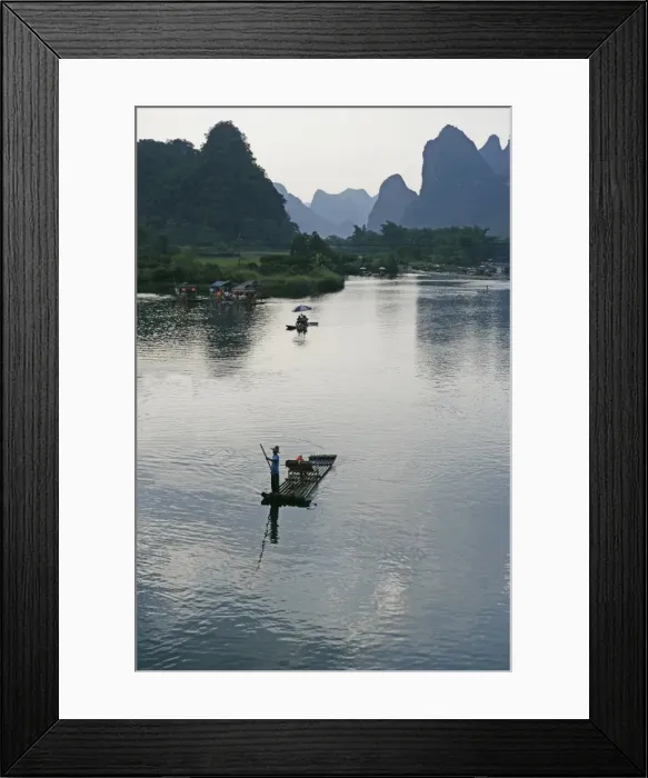Framed Print : Yangshuo, Li River, Guangxi Province, China, Asia Framed Print : Yangshuo, Li River, Guangxi Province, China, Asia
