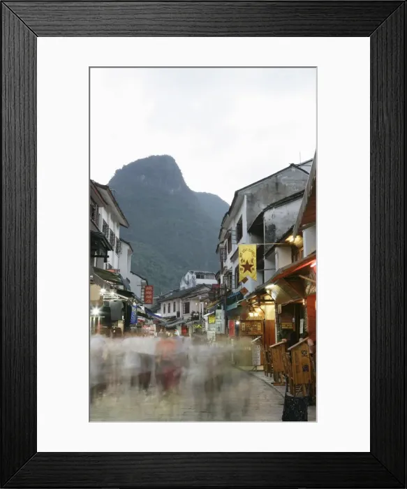 Framed Print : Yangshuo, Guangxi Province, China, Asia Framed Print : Yangshuo, Guangxi Province, China, Asia