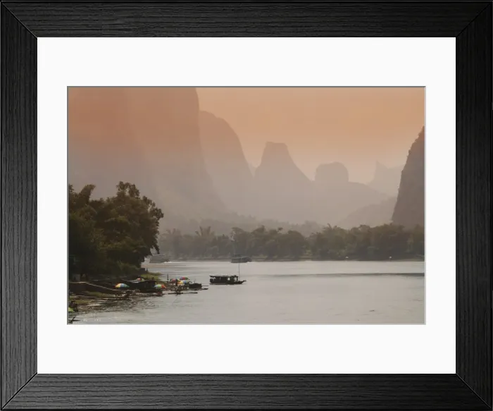 Framed Print : Yangshuo, Li River, Guangxi Province, China, Asia Framed Print : Yangshuo, Li River, Guangxi Province, China, Asia