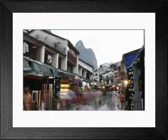 Framed Print : Yangshuo, Guilin, Guangxi Province, China, Asia Framed Print : Yangshuo, Guilin, Guangxi Province, China, Asia