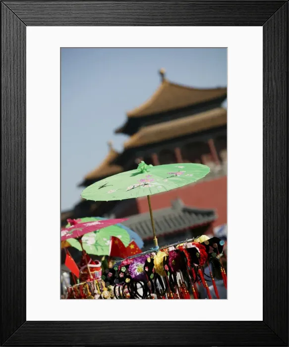 Framed Print : Souvenir stand in the Forbidden City, Beijing, China, Asia Framed Print : Souvenir stand in the Forbidden City, Beijing, China, Asia