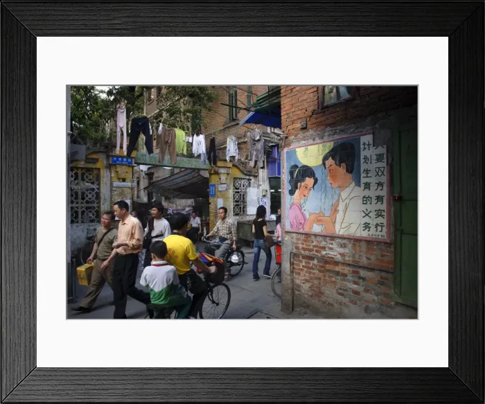 Framed Print : Street scene, Guangzhou, Guangdong province, China, Asia Framed Print : Street scene, Guangzhou, Guangdong province, China, Asia