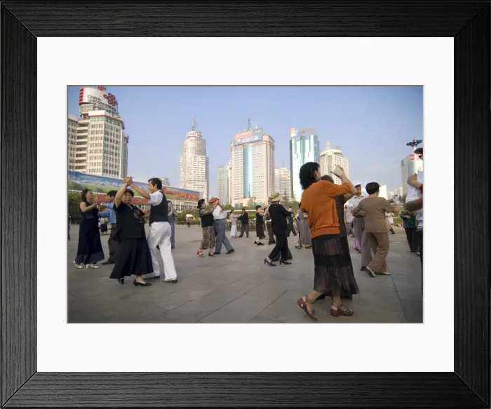 Framed Print : Ballroom dancing, early morning, Government Square, Kunming, Yunnan, China, Asia Framed Print : Ballroom dancing, early morning, Government Square, Kunming, Yunnan, China, Asia