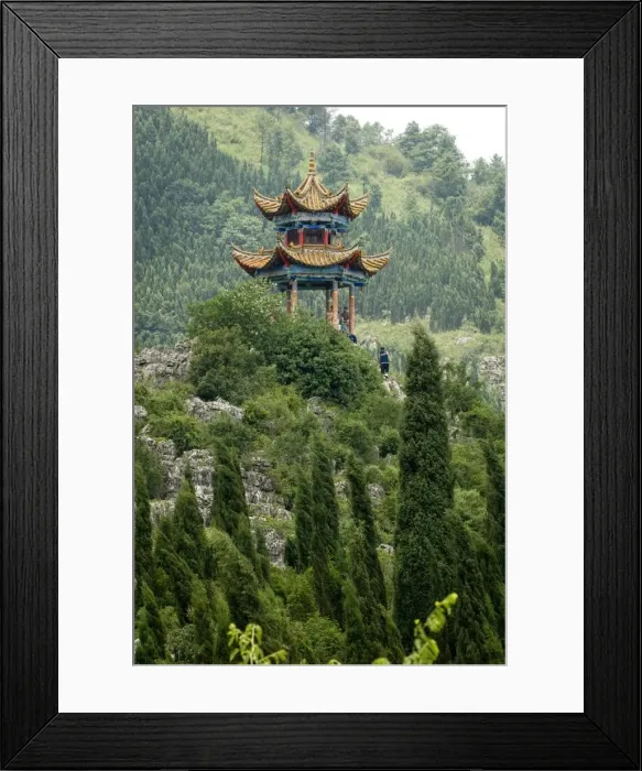 Framed Print : Pagoda on hillside outside Kunming, Kunming, Yunnan, China, Asia Framed Print : Pagoda on hillside outside Kunming, Kunming, Yunnan, China, Asia