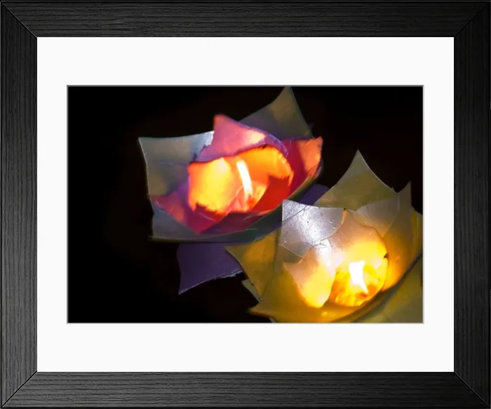 Framed Print : Candles floating in river at night, Lijiang old town, Yunnan, China, Asia Framed Print : Candles floating in river at night, Lijiang old town, Yunnan, China, Asia