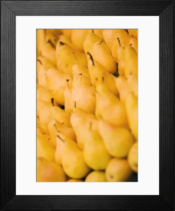 Framed Print : Yellow pears for sale, Xining, Qinghai, China, Asia Framed Print : Yellow pears for sale, Xining, Qinghai, China, Asia