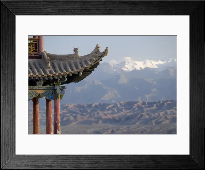 Framed Print : Decoration on 600 year old tower, Jiayuguan Fort, Jiayuguan, Gansu, China, Asia Framed Print : Decoration on 600 year old tower, Jiayuguan Fort, Jiayuguan, Gansu, China, Asia