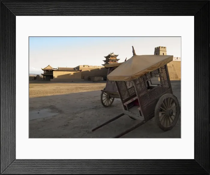 Framed Print : Old Chinese carriage, Jiayuguan Fort, Jiayuguan, Gansu, China, Asia Framed Print : Old Chinese carriage, Jiayuguan Fort, Jiayuguan, Gansu, China, Asia
