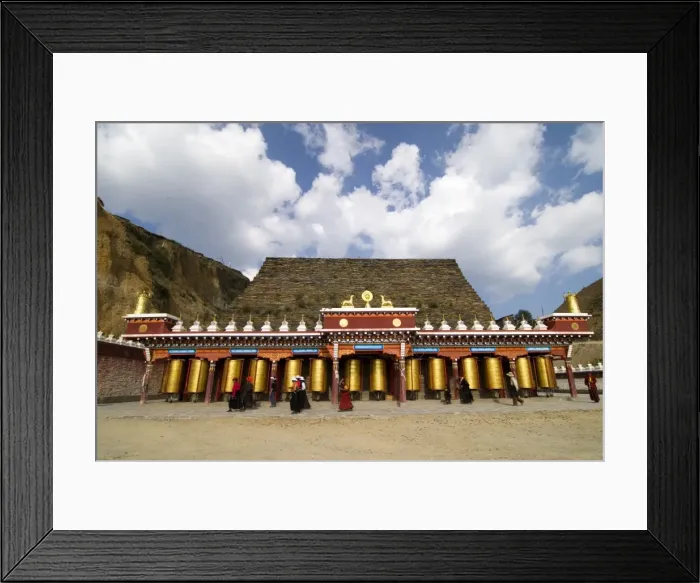 Framed Print : Walking outside Female Lamasery, Tagong Grasslands, Sichuan, China, Asia Framed Print : Walking outside Female Lamasery, Tagong Grasslands, Sichuan, China, Asia