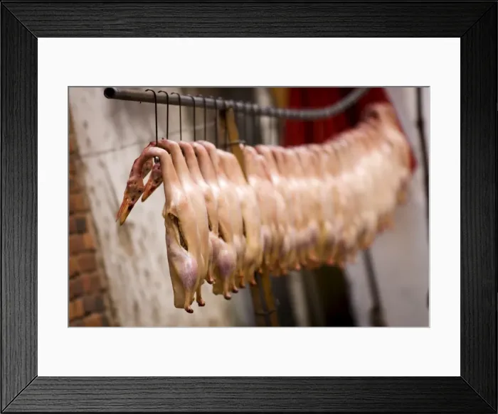 Framed Print : Ducks hanging before being cooked, Kunming, Yunnan, China, Asia Framed Print : Ducks hanging before being cooked, Kunming, Yunnan, China, Asia