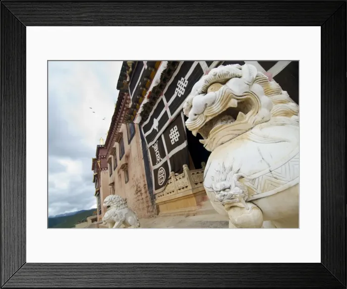 Framed Print : Entrance to monastery, Zhongdian, Shangri-La County, Yunnan Province, China, Asia Framed Print : Entrance to monastery, Zhongdian, Shangri-La County, Yunnan Province, China, Asia