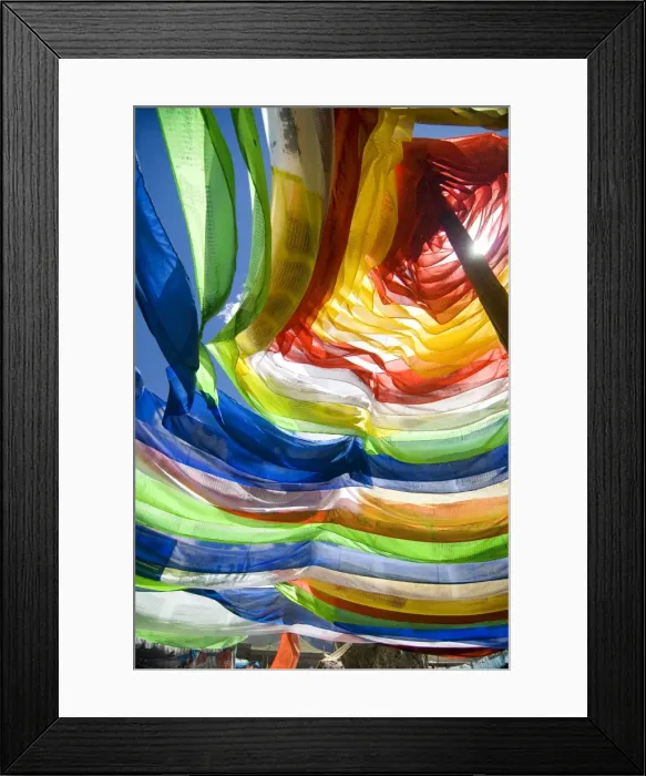 Framed Print : Prayer flags, Yushu, Qinghai, China, Asia Framed Print : Prayer flags, Yushu, Qinghai, China, Asia