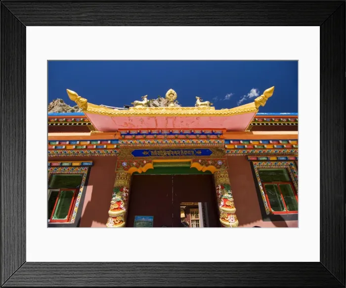 Framed Print : Entrance to Princess Wincheng temple, Yushu, Qinghai, China, Asia Framed Print : Entrance to Princess Wincheng temple, Yushu, Qinghai, China, Asia