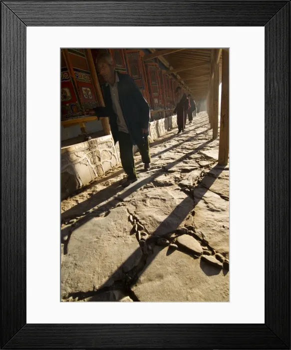 Framed Print : Early morning, Xiahe monastery, Xiahe, Gansu, China, Asia Framed Print : Early morning, Xiahe monastery, Xiahe, Gansu, China, Asia