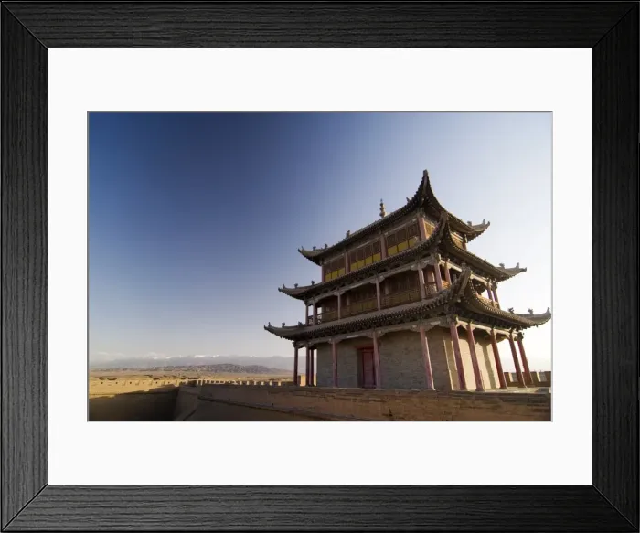 Framed Print : Six hundred year old tower, Jiayuguan Fort, Jiayuguan, Gansu, China, Asia Framed Print : Six hundred year old tower, Jiayuguan Fort, Jiayuguan, Gansu, China, Asia