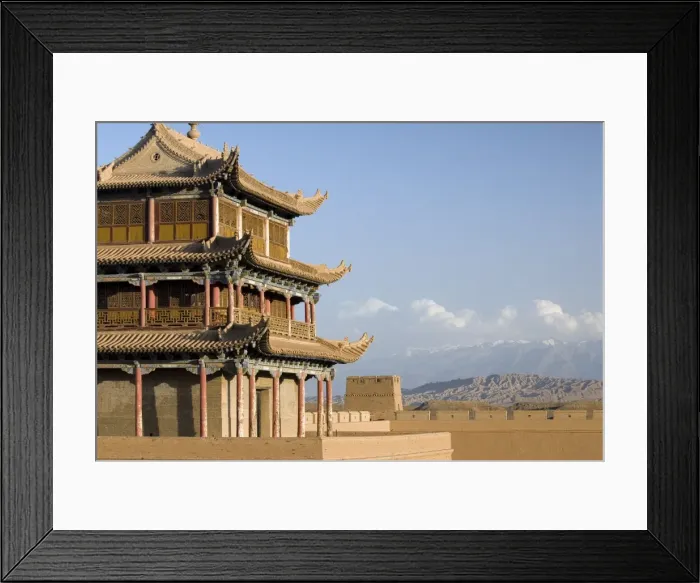 Framed Print : Six hundred year old tower, Jiayuguan Fort, Jiayuguan, Gansu, China, Asia Framed Print : Six hundred year old tower, Jiayuguan Fort, Jiayuguan, Gansu, China, Asia