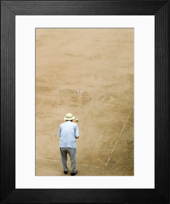 Framed Print : Man playing bowls, Lanzhou, Gansu, China, Asia Framed Print : Man playing bowls, Lanzhou, Gansu, China, Asia