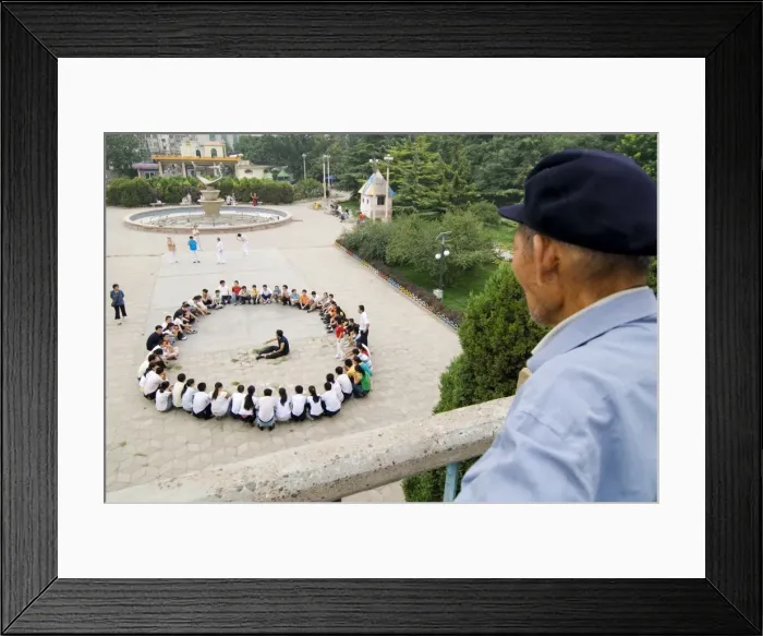 Framed Print : Morning exercises, in park, Lanzhou, Gansu, China, Asia Framed Print : Morning exercises, in park, Lanzhou, Gansu, China, Asia