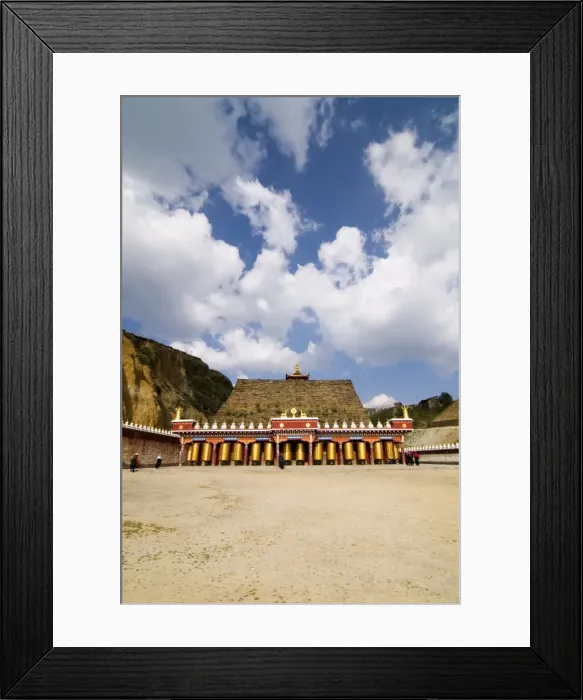 Framed Print : Female Lamasery, Tagong Grasslands, Sichuan, China, Asia Framed Print : Female Lamasery, Tagong Grasslands, Sichuan, China, Asia