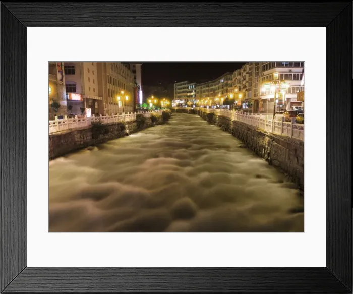 Framed Print : Zheduo River at night, Kangding, Sichuan, China, Asia