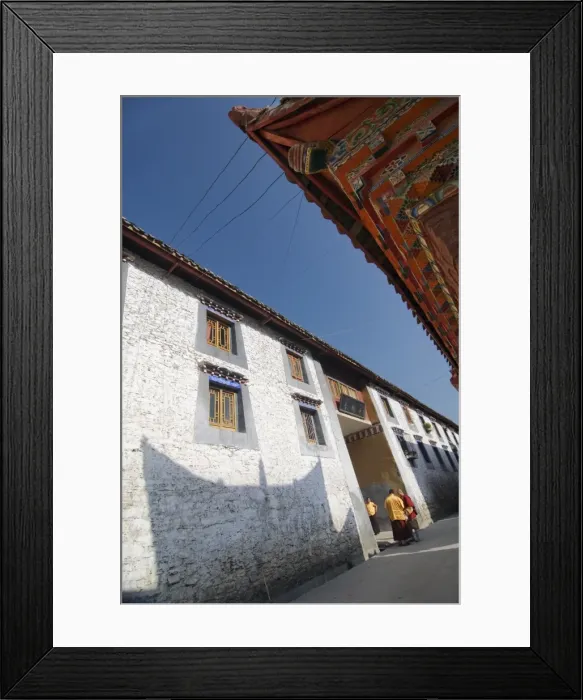 Framed Print : Buddhist monastery, Jingang Si, Kanding, Sichuan, China, Asia