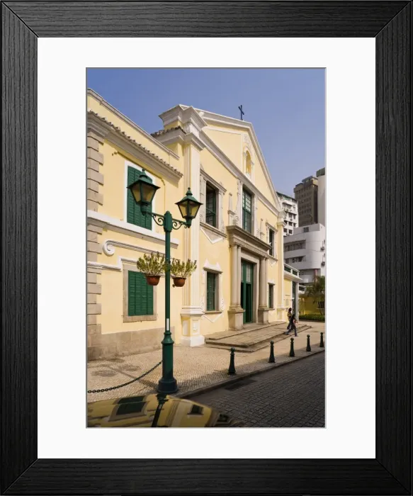 Framed Print : Church of St. Augustine in central Macau, Macau, China, Asia Framed Print : Church of St. Augustine in central Macau, Macau, China, Asia