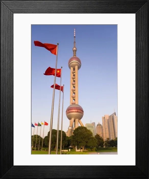 Framed Print : The Oriental Pearl Tower in the Lujiazui financial district of Pudong, Shanghai Framed Print : The Oriental Pearl Tower in the Lujiazui financial district of Pudong, Shanghai