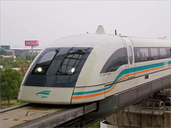 Worlds first commercial Magnetic Levitation Train (Maglev), which runs from Shanghai International airport to Pudong, Shanghai