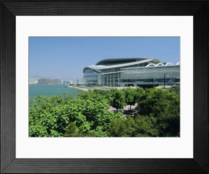 Framed Print : The Hong Kong Convention & Exhibition Centre, known locally as The Spaceship Framed Print : The Hong Kong Convention & Exhibition Centre, known locally as The Spaceship