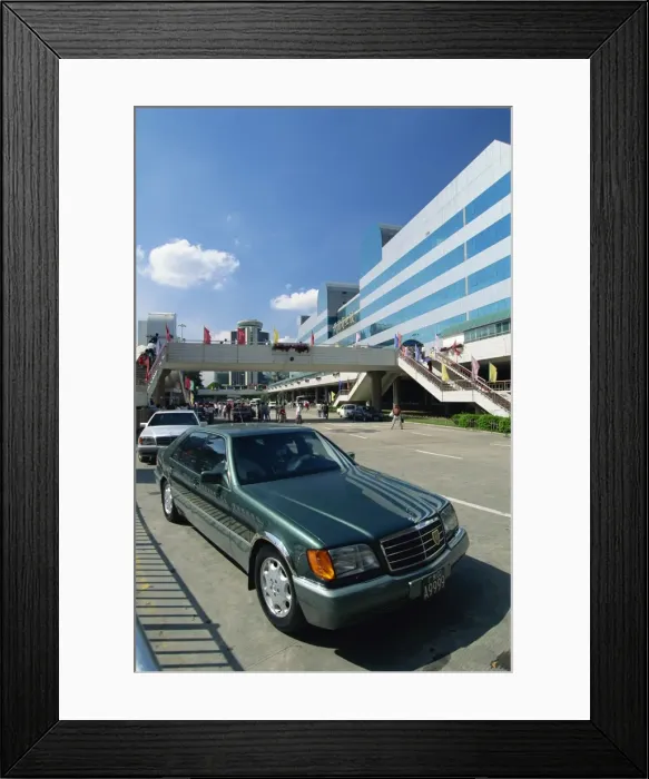 Framed Print : Mercedes car in Shenzhen City, the Special Economic Zone boom town on the border with Hong Kong Framed Print : Mercedes car in Shenzhen City, the Special Economic Zone boom town on the border with Hong Kong