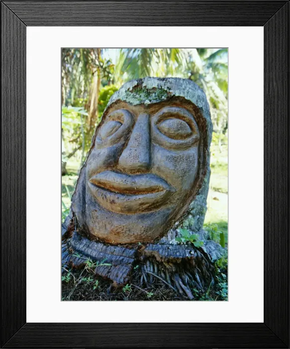 Framed Print : Traditional carvings, cultural museum, Rarotonga, Cook Islands, Polynesia Framed Print : Traditional carvings, cultural museum, Rarotonga, Cook Islands, Polynesia