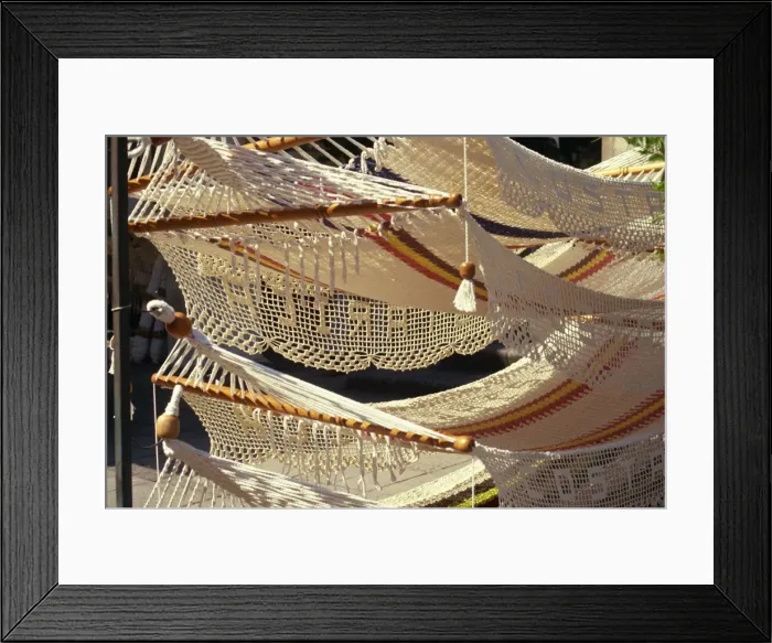 Framed Print : Hammocks for sale in San Jose, Costa Rica, Central America Framed Print : Hammocks for sale in San Jose, Costa Rica, Central America