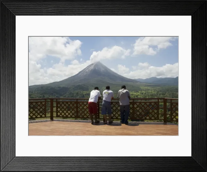 Framed Print : Hanging Bridges a walk through the rainforest, Arenal, Costa Rica