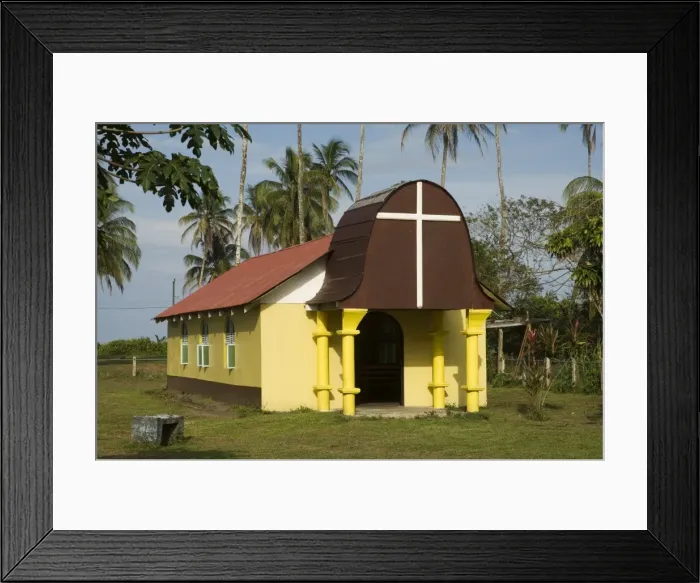 Framed Print : Church in town of Tortuguero, Costa Rica Framed Print : Church in town of Tortuguero, Costa Rica